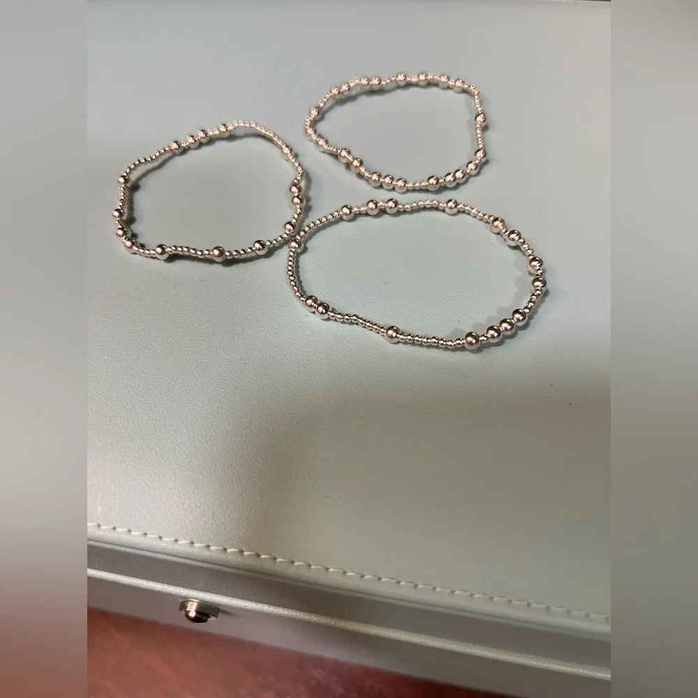 Enewton Set of 3 Hope Unwritten 4mm Sterling Silver Bracelets - Picture 4 of 4